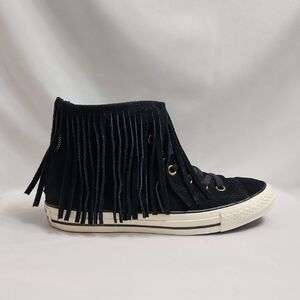 Converse CTAS Fringe Suede Hightop Sneakers (W Size 8)